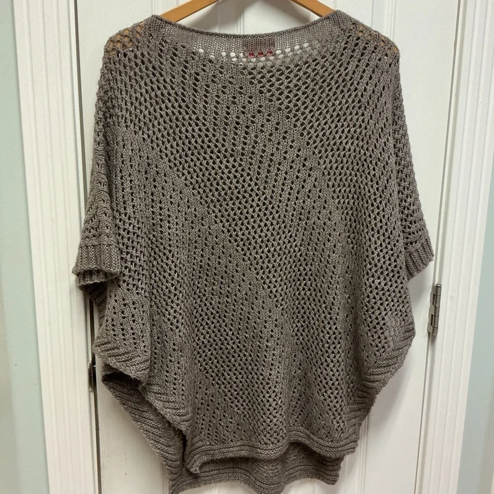 nardi & tagliaferri Alpaca Blend Poncho  Made In Italy elegant knit